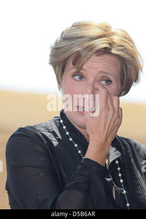 Britische Schauspielerin Emma Thompson besucht die Zeremonie der Emma Thompsons neuen Stern auf dem Hollywood Walk of Fame in Los Angeles, CA, USA, 6. August 2010. Foto: Hubert Boesl Stockfoto