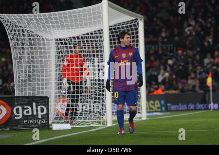 Barcelona, Spanien, Leo Messi FC Barcelona mit Nummer 10 Stockfoto