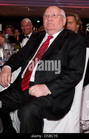 Michail Gorbatschow am Unesco Benefiz-Gala im Hotel Maritim Düsseldorf, Deutschland. Stockfoto