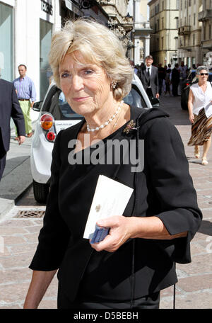 Prinzessin Irene der Niederlande besucht die Beerdigung von Prinz Carlos Hugo von Bourbon de Parme in der Basilika Santa Maria della Steccata in Parma, Italien, 28. August 2010. Prinz Carlos Hugo starb am 18. August 2010 in Barcelona. Der Prinz war verheiratet mit Prinzessin Irene der Niederlande zwischen 1964 und 1981. Foto: Patrick van Katwijk Stockfoto