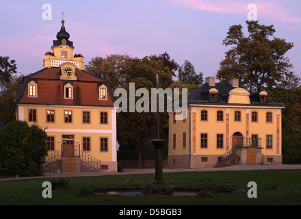 Weimar, Deutschland, die Kavaliershaeuser in das Schloss Belvedere im Herbst Stockfoto