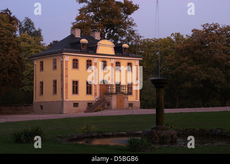 Weimar, Deutschland, die Kavaliershaeuser in das Schloss Belvedere im Herbst Stockfoto