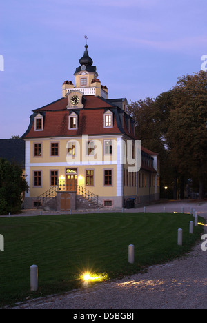 Weimar, Deutschland, die Kavaliershaeuser in das Schloss Belvedere im Herbst Stockfoto