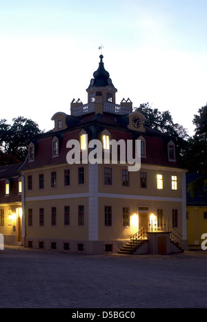 Weimar, Deutschland, die Kavaliershaeuser in das Schloss Belvedere im Herbst Stockfoto