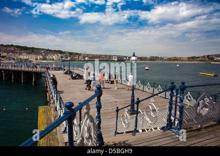 Die restaurierten viktorianischen Pier in Swanage in Dorset England UK Stockfoto