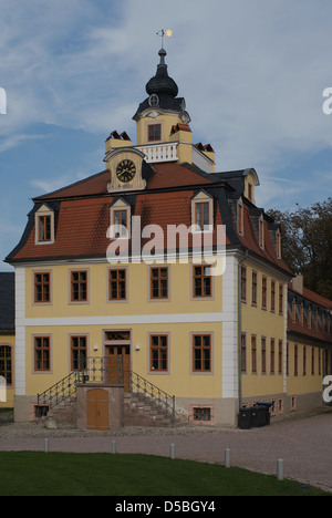 Weimar, Deutschland, die Kavaliershaeuser in das Schloss Belvedere im Herbst Stockfoto