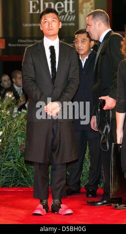 Hong Kong Schauspieler Shawn Yue besucht die Premiere von "Reign Of Assassins" während der 67. Internationalen Filmfestspiele in Venedig, Italien, 3. September 2010. Der Film ist außer Konkurrenz bei den Festspielen, vom 01 bis 11. September 2010 vorgestellt. Foto: Hubert Boesl Stockfoto