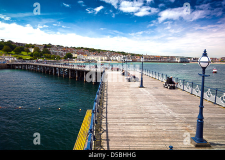 Die restaurierten viktorianischen Pier in Swanage in Dorset England UK Stockfoto