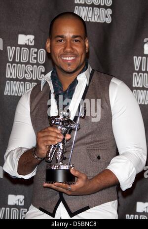 Musiker-Romeo besucht im Presseraum der 2010 MTV Video Music Awards im Nokia Theatre in Los Angeles, USA, 12. September 2010. Foto: Hubert Boesl Stockfoto