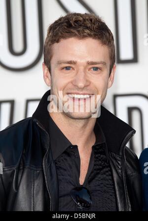 Sänger Justin Timberlake besucht der 2010 MTV Video Music Awards im Nokia Theatre in Los Angeles, USA, 12. September 2010. Foto: Hubert Boesl Stockfoto