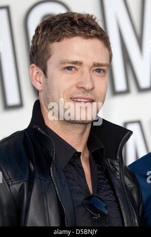 Sänger Justin Timberlake besucht der 2010 MTV Video Music Awards im Nokia Theatre in Los Angeles, USA, 12. September 2010. Foto: Hubert Boesl Stockfoto