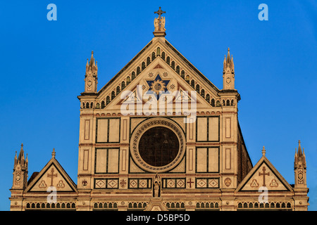Kirche der Basilika Santa Croce in Florenz, Italien. Stockfoto