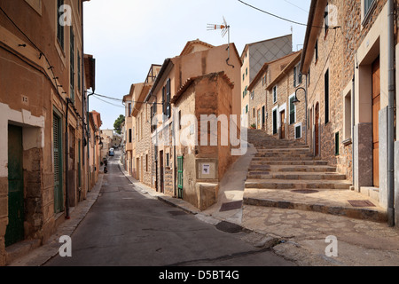 Port de Soller, Spanien, Straßen in Port de Soller auf Mallorca Stockfoto