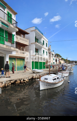 Cala Figuera, Spanien, die Fischerei Dorf Cala Figuera auf Mallorca Stockfoto