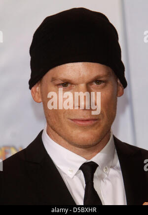 US-Schauspieler Michael C. Hall stellt im Presseraum auf der 67. Golden Globe Awards in Los Angeles, Kalifornien, USA, 17. Januar 2010. Die Golden Globes Ehre Exzellenz in Kino und Fernsehen. Michael C. Hall ist der Genesung von Krebs. Foto: Hubert Boesl Stockfoto