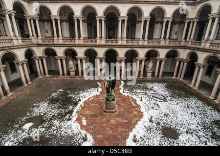 Ansicht des Gebäudes der Pinacoteca Brera in Mailand, Italien Stockfoto