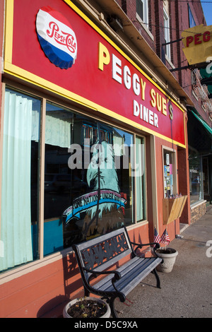 Peggy Sue Diner in Chesterton, Indiana, USA Stockfoto