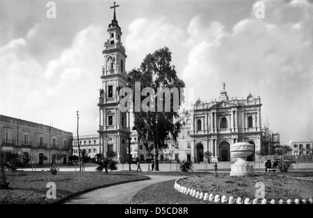 Pompei Dom und Piazza in Italien Europa 1940 Stockfoto