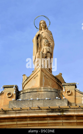 Pfarrkirche in Fischen Dorf von Marsaxlokk widmet sich unserer lieben Frau von Pompei, Malta. Stockfoto