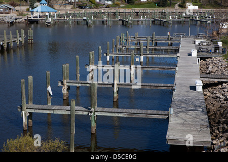 Ein Pier in South Haven, Michigan, USA Stockfoto