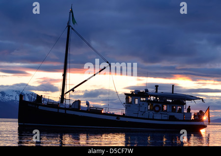 David B, ein restauriertes Boot für Holkham Bay, Alaska-Kreuzfahrt Touren verwendet. Stockfoto