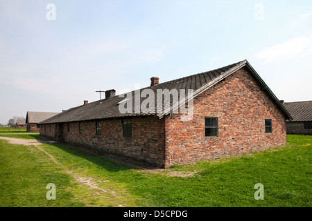 Lager Auschwitz, einem ehemaligen Nazi-Vernichtungslager in Polen. Stockfoto