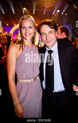 Judith Rake und Giovanni di Lorenzo im 2. jährlichen Deutscher Radiopreis 2011 Im Schuppen 52 Hamburg, Deutschland - 08.09.2011 Stockfoto