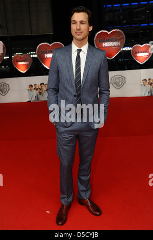 Florian David Fitz bei der Premiere von "Maennerherzen Und Die Ganz Ganz Grosse Liebe" im Kino CineStar Sony Center. Stockfoto