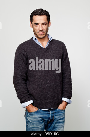 Tobias Oertel bei einem Fototermin für den Film "Es ist ch Nicht Vorbei' auf Das Lichtwerk. Hamburg, Deutschland Stockfoto