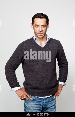 Tobias Oertel bei einem Fototermin für den Film "Es ist ch Nicht Vorbei' auf Das Lichtwerk. Hamburg, Deutschland Stockfoto