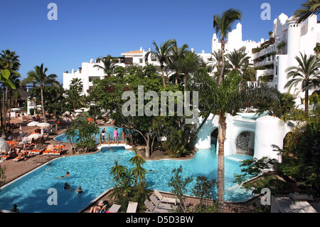 Costa Adeje, Spanien, das Hotel Jardín Tropical Werk Stockfoto