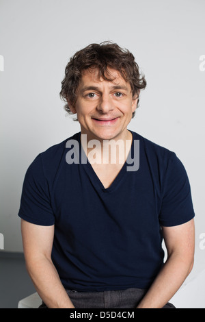 Volker Zack Michalowski bei einem Fototermin für ARD TV-Serie "Sechs Auf Einen Streich" in den Briese Studios. Hamburg, Deutschland- Stockfoto