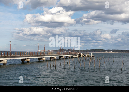 Bélisaire Steg an Lège-Cap-Ferret, Frankreich Stockfoto