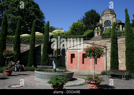 Stuttgart, Deutschland, der maurische Garten in zoologischen und botanischen Garten Wilhelma Stockfoto