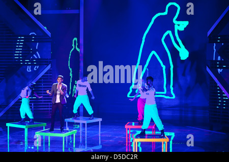 Kassim Auale, bei der X-Factor-Show in MMC Coloneum... Köln, Deutschland. 08.112011 Stockfoto