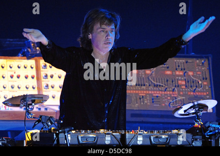 Jarre die live an der Messe Dresden. Dresden, Deutschland Stockfoto