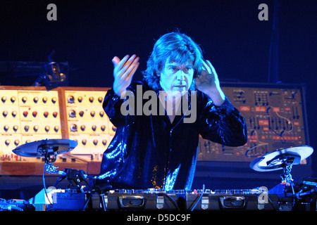 Jarre die live an der Messe Dresden. Dresden, Deutschland Stockfoto