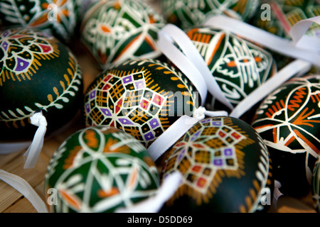 Original Tschechische Easter Eggs, Traditionen, Urlaub, Prag Tschechische Republik Stockfoto