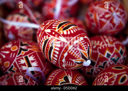 Original Tschechische Easter Eggs, Traditionen, Urlaub, Prag Tschechische Republik Stockfoto