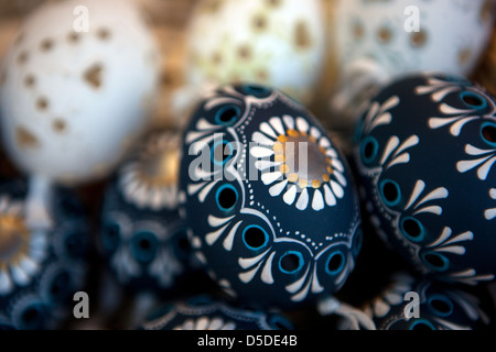 Original Tschechische Easter Eggs, Traditionen, Urlaub, Prag Tschechische Republik Stockfoto