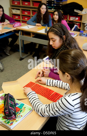 Duisburg, Deutschland, alevitischen Religionsunterricht an der Gesamtschule Lise Meitner Stockfoto