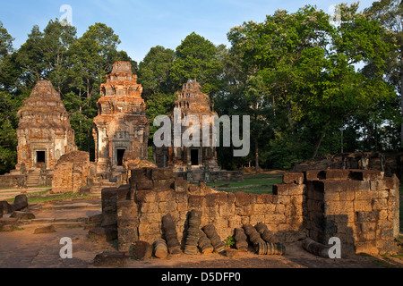 Tempel von Preah Ko. Roluos-Gruppe. Angkor. Kambodscha Stockfoto