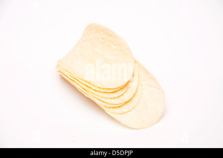 gelbe Farbe Chips, sehr gesund zu essen Stockfoto