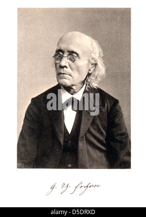 Porträt des Gustav Theodor Fechner (1801-1887), Physiker Stockfoto