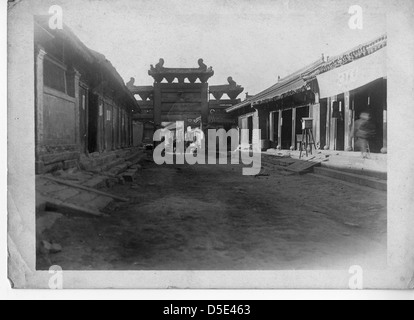 China, verschiedene Szenen: Straße in Yan, Shaanxi Stockfoto