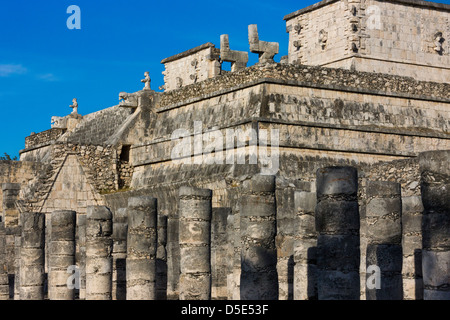 Tempel der Krieger, Chichen Itza, Yucatan, Mexiko Stockfoto