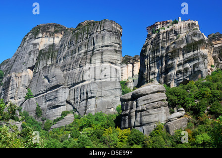 Meteora-Klöster auf den Felsen, Griechenland Wahrzeichen Stockfoto