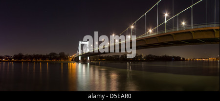 Köln Mühlheim Stadt Brücke panorma Stockfoto