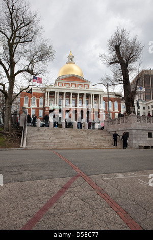 Das State House in Boston, Massachusetts, Vereinigte Staaten Stockfoto