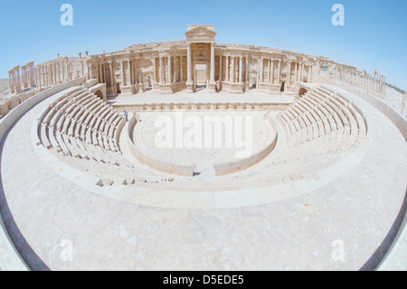 Amphitheater in der antiken Stadt Palmyra, Syrien Stockfoto